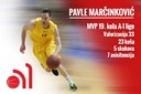 A-1 muška liga: Pavle Marčinković (KK Zagreb) MVP 19. kola