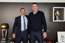 Glavni tajnik HKS-a Josip Vranković kod predsjednika UEFA-e Aleksandera Čeferina