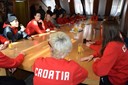 Ženska reprezentacija na svečanom prijemu kod gradonačelnika Osijeka i župana Osječko-baranjske županije